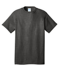 Dark Grey Heather Port & Company Core Cotton Tee