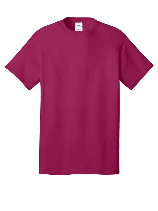 Flush Pink Port & Company Core Cotton Tee