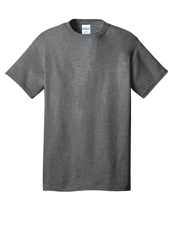Graphite Heather Port & Company Core Cotton Tee