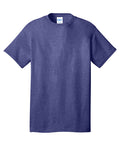 Heather Purple Port & Company Core Cotton Tee