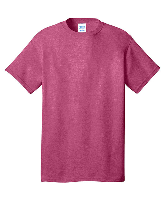 Heather Sangria Port & Company Core Cotton Tee