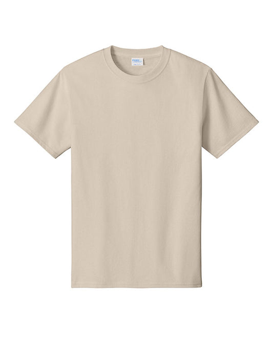 Light Sand Port & Company Core Cotton Tee