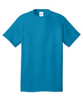 Neon Blue Port & Company Core Cotton Tee