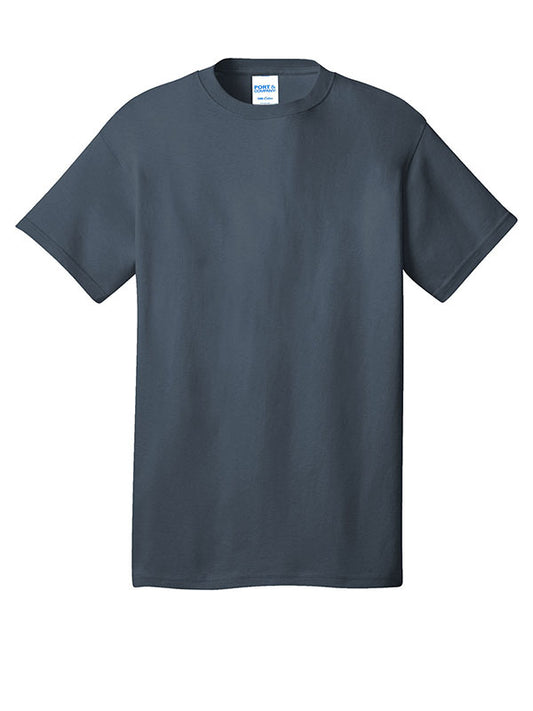 Steel Blue Port & Company Core Cotton Tee