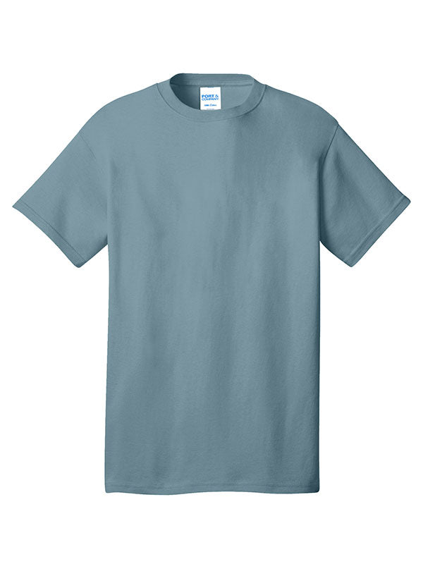 Stonewashed Blue Port & Company Core Cotton Tee
