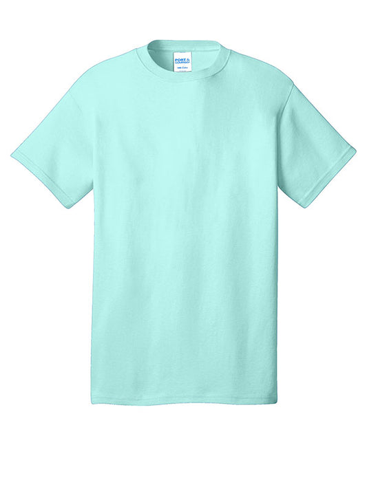True Celadon Port & Company Core Cotton Tee