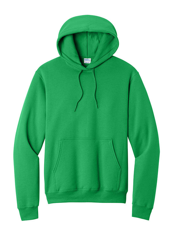 Clover Green Port & Company Fleece Pullover Hooded Sweatshirt