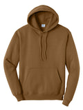 Duck Brown Port & Company Fleece Pullover Hooded Sweatshirt