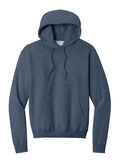 Heather Navy Port & Company Fleece Pullover Hooded Sweatshirt