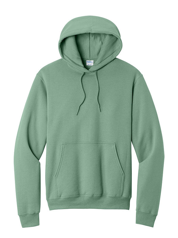 Laurel Green Port & Company Fleece Pullover Hooded Sweatshirt
