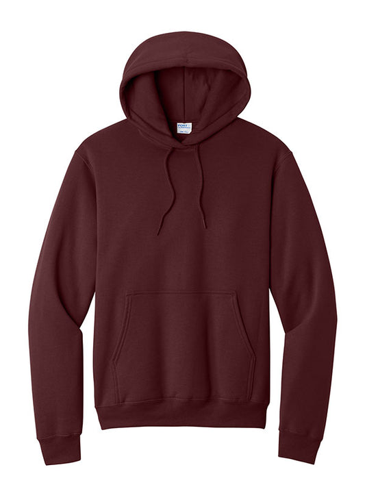 Maroon Port & Company Fleece Pullover Hooded Sweatshirt