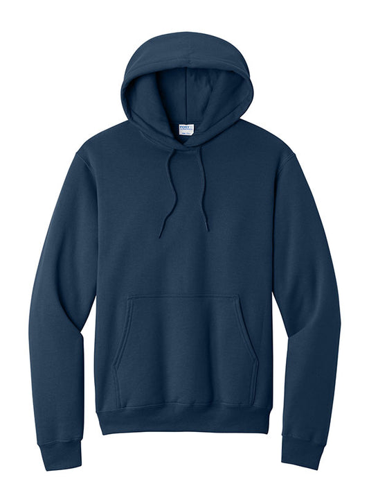 Navy Port & Company Fleece Pullover Hooded Sweatshirt