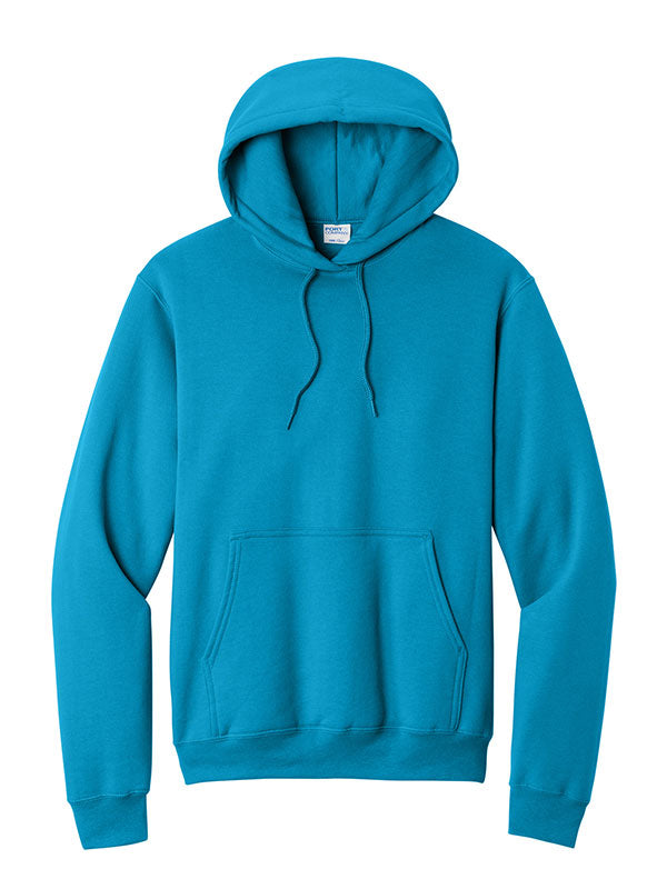 Sapphire Port & Company Fleece Pullover Hooded Sweatshirt
