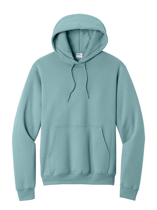 Stonewashed Blue Port & Company Fleece Pullover Hooded Sweatshirt