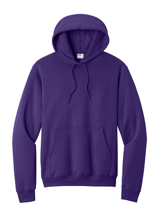 Team Purple Port & Company Fleece Pullover Hooded Sweatshirt