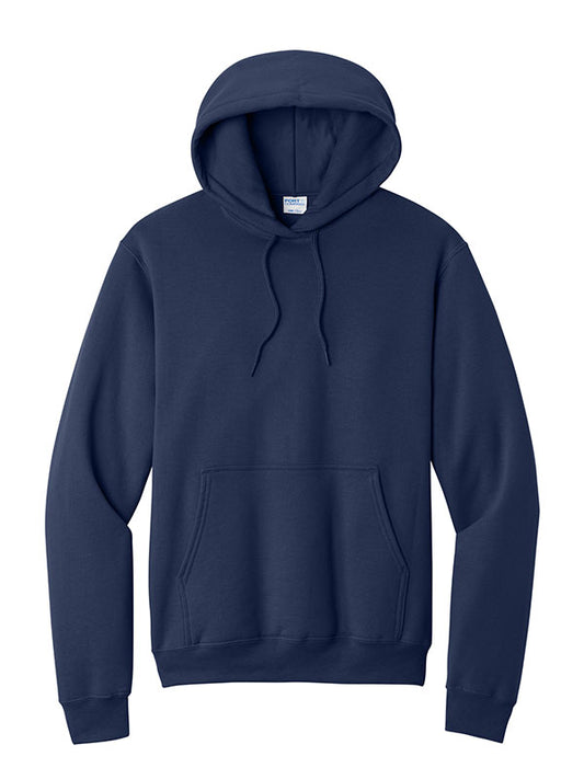 True Navy Port & Company Fleece Pullover Hooded Sweatshirt