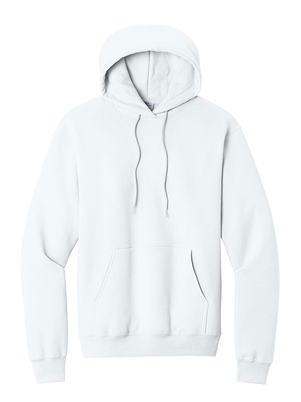 White Port & Company Fleece Pullover Hooded Sweatshirt