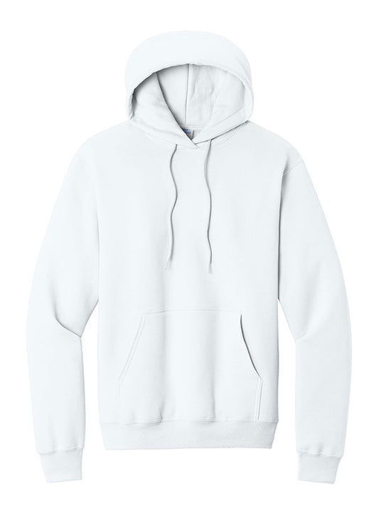 White Port & Company Fleece Pullover Hooded Sweatshirt