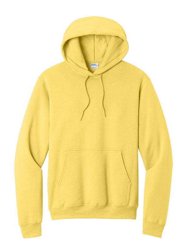 Yellow Port & Company Fleece Pullover Hooded Sweatshirt