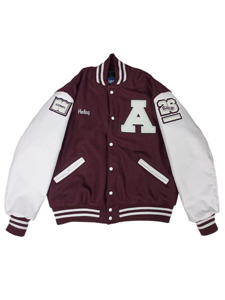 Anoka Wool and Leather Set-In Sleeve Letter Jacket – Lettermen Sports