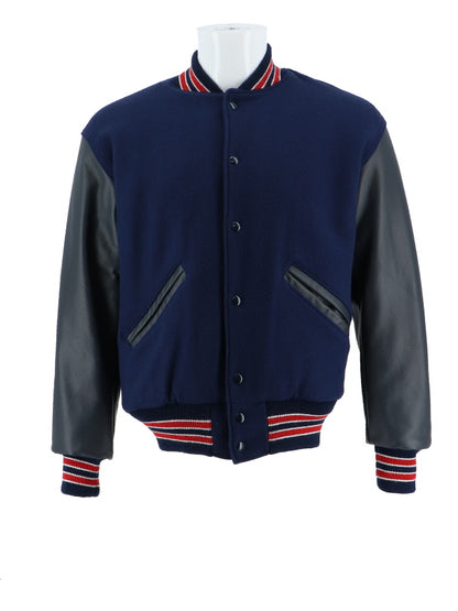Armstrong Wool and Leather Set-In Sleeve Letter Jacket