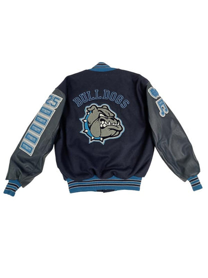 Becker Wool and Leather Set-In Sleeve Letter Jacket
