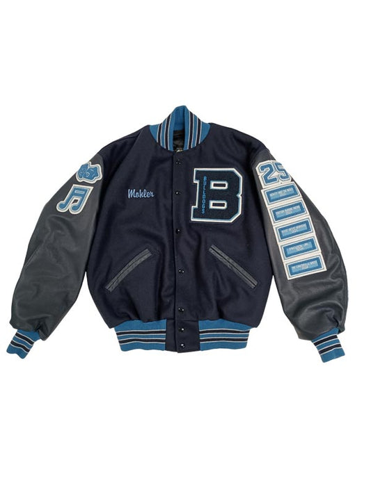 Becker Wool and Leather Set-In Sleeve Letter Jacket