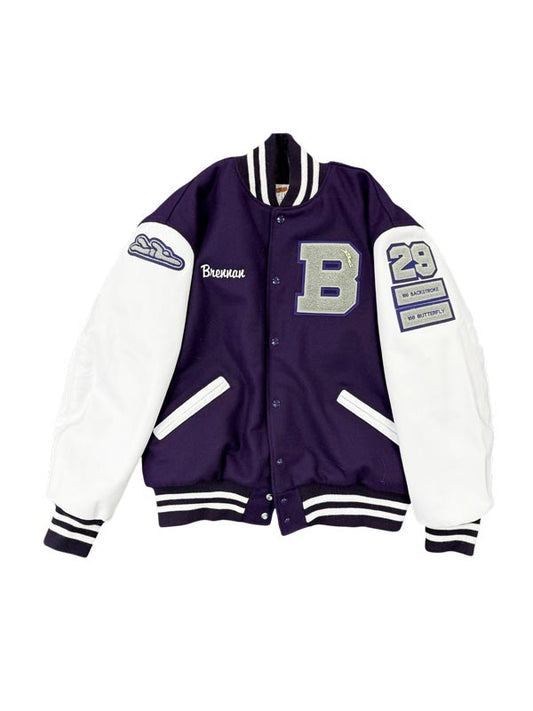Buffalo Wool and Leather Set-In Sleeve Letter Jacket