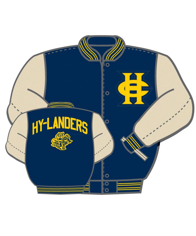 Columbia Heights Wool and Leather Set-In Sleeve Letter Jacket