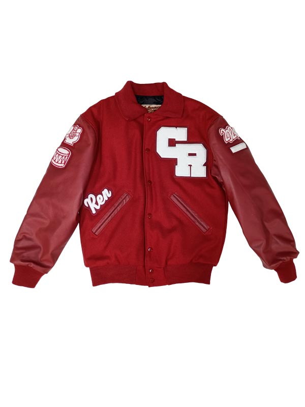 Coon Rapids Wool and Leather Set-In Sleeve Letter Jacket
