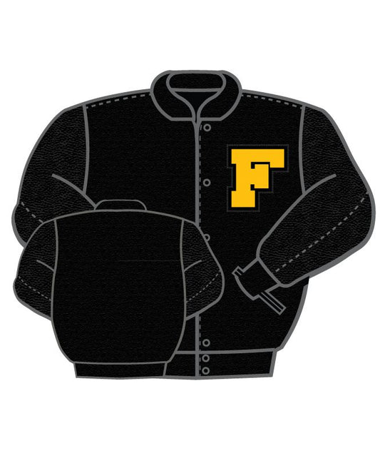 Fridley Wool and Leather Set-In Sleeve Letter Jacket