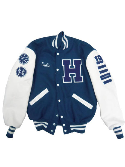 Heritage Christian Wool and Leather Set-In Sleeve Letter Jacket