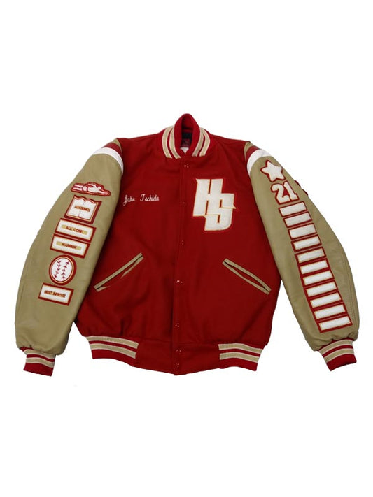 Henry Sibley Wool and Leather Set-In Sleeve Letter Jacket w/Inserts