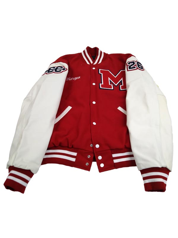 Maranatha Wool and Leather Set-In Sleeve Letter Jacket