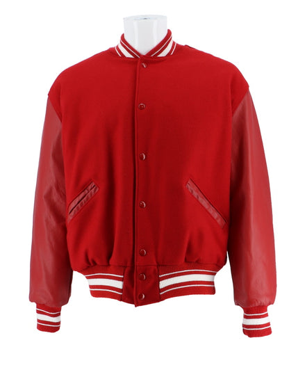 Mound Westonka Wool and Leather Set-In Sleeve Letter Jacket