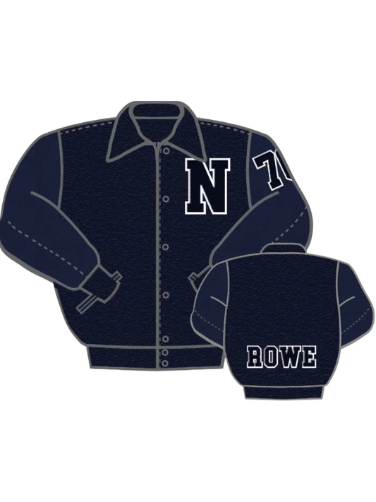 Northernettes Wool and Leather Set-In Sleeve Letter Jacket