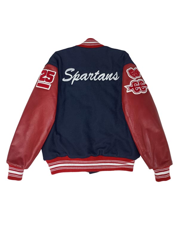 Orono Wool and Leather Set-In Sleeve Letter Jacket
