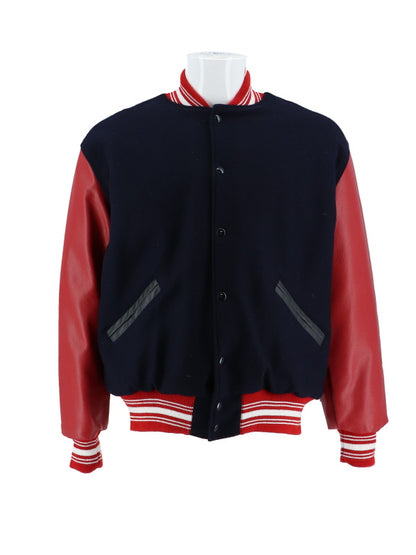 Orono Wool and Leather Set-In Sleeve Letter Jacket
