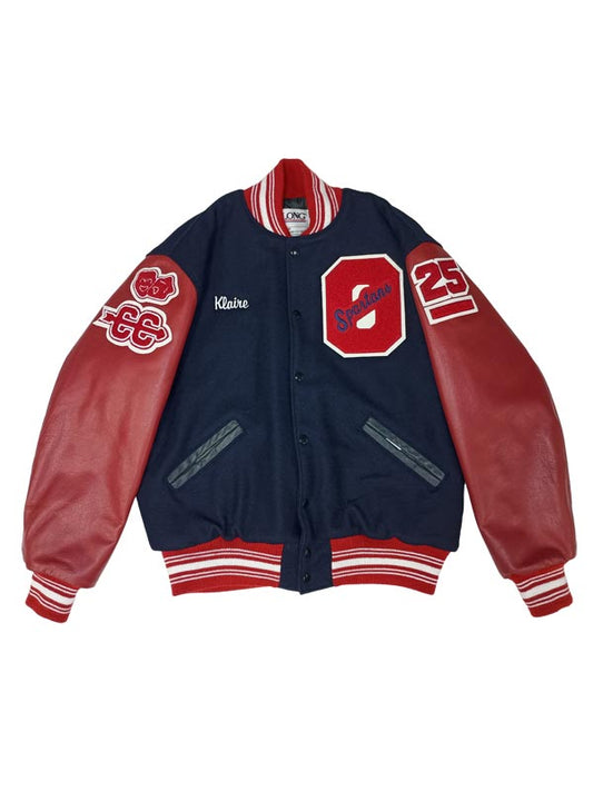 Orono Wool and Leather Set-In Sleeve Letter Jacket