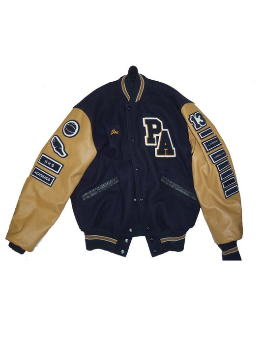 Providence Wool and Leather Set-In Sleeve Letter Jacket