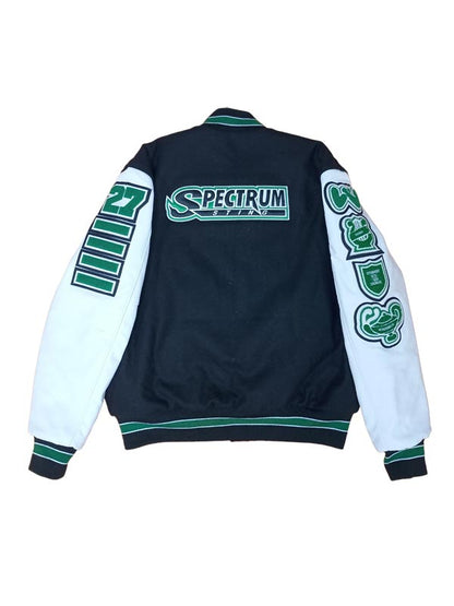 Spectrum Wool and Leather Set-In Sleeve Letter Jacket
