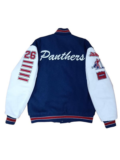 Spring Lake Park Wool and Leather Set-In Sleeve Letter Jacket