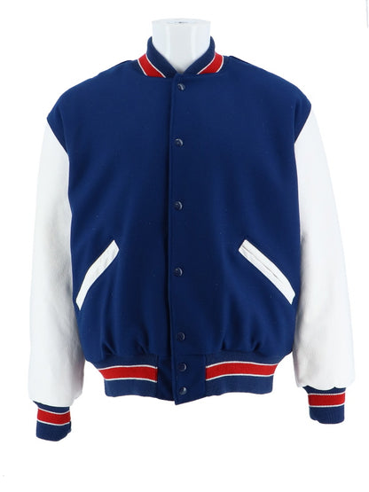 Spring Lake Park Wool and Leather Set-In Sleeve Letter Jacket