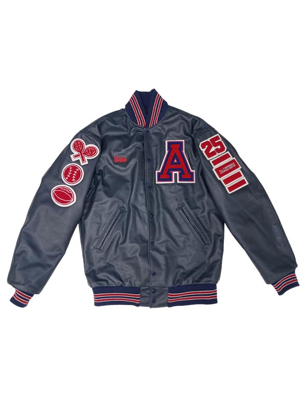 Armstrong All Leather School Letter Jacket