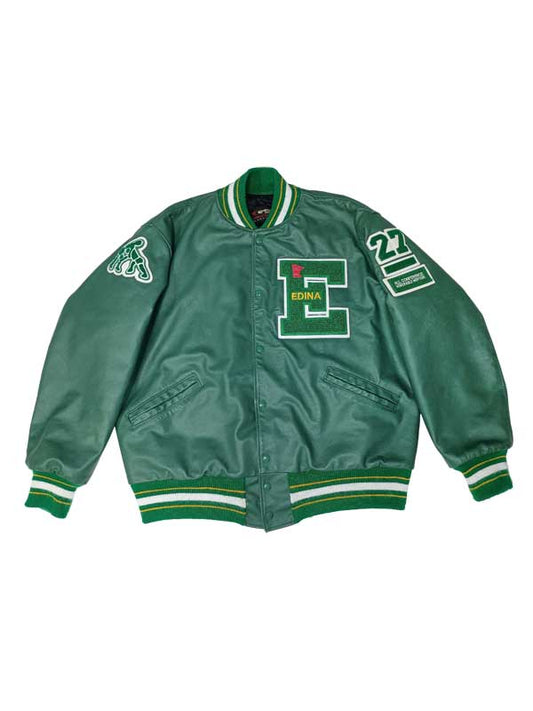 Edina All Leather School Letter Jacket