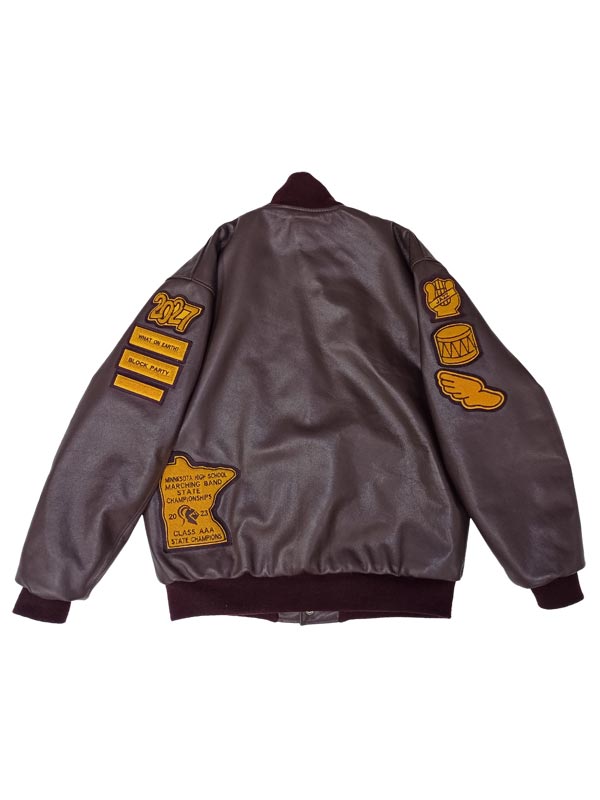 Irondale All Leather School Letter Jacket