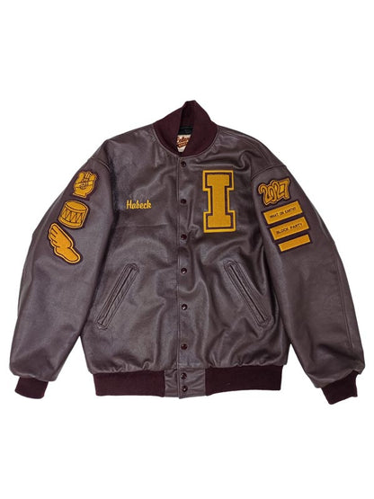 Irondale All Leather School Letter Jacket