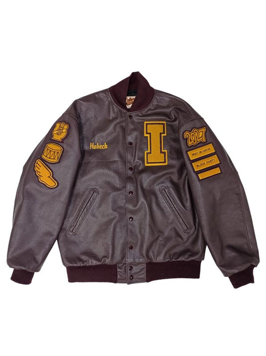 Irondale All Leather School Letter Jacket
