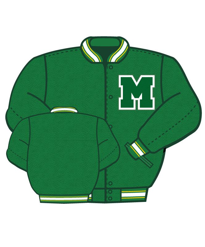 Mounds View All Leather School Letter Jacket