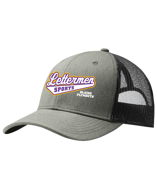 112 Lettermen Sports Cap, Grey/Black